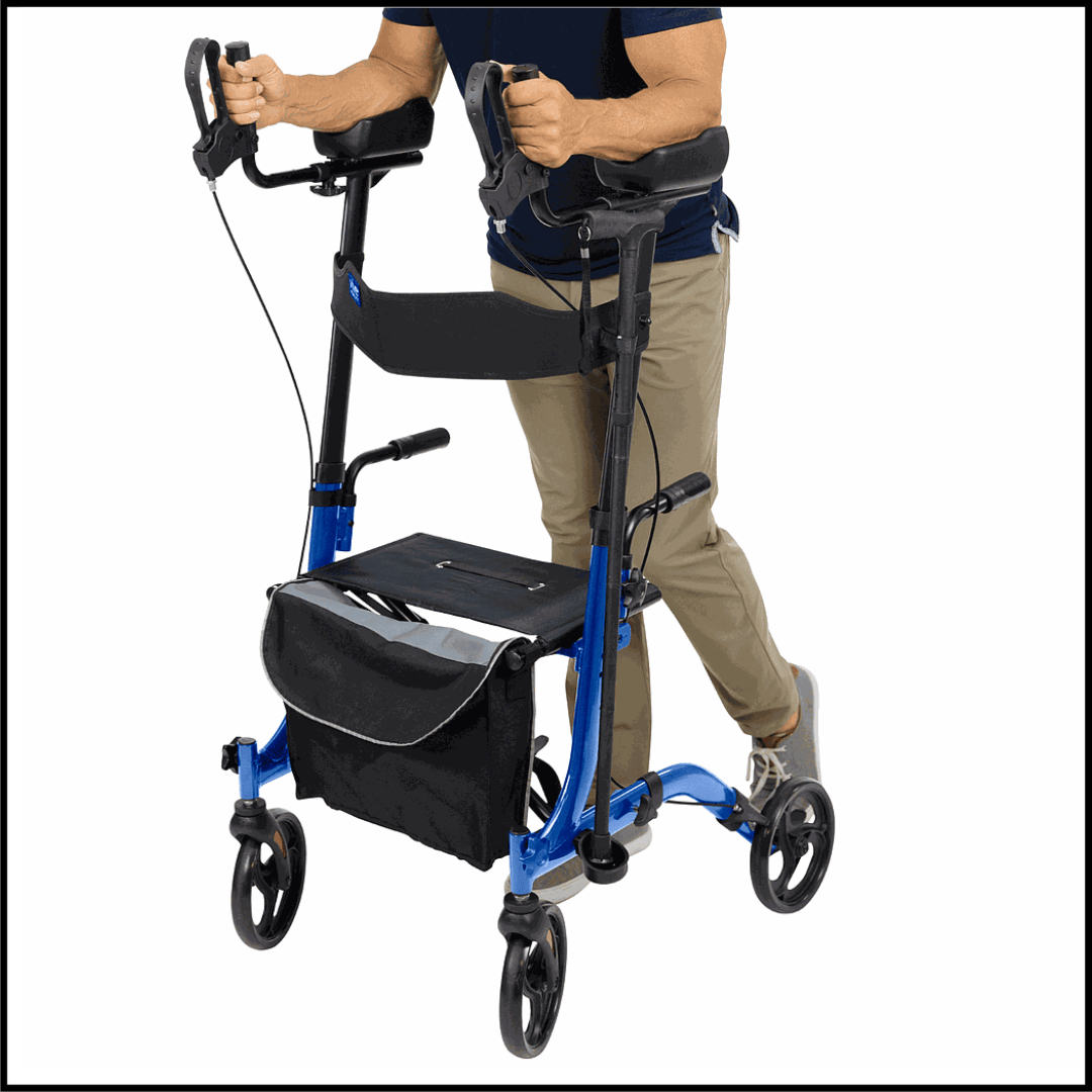 Lightweight Upright Walker Adjustable Folding Aluminum Frame - TheGivenGet