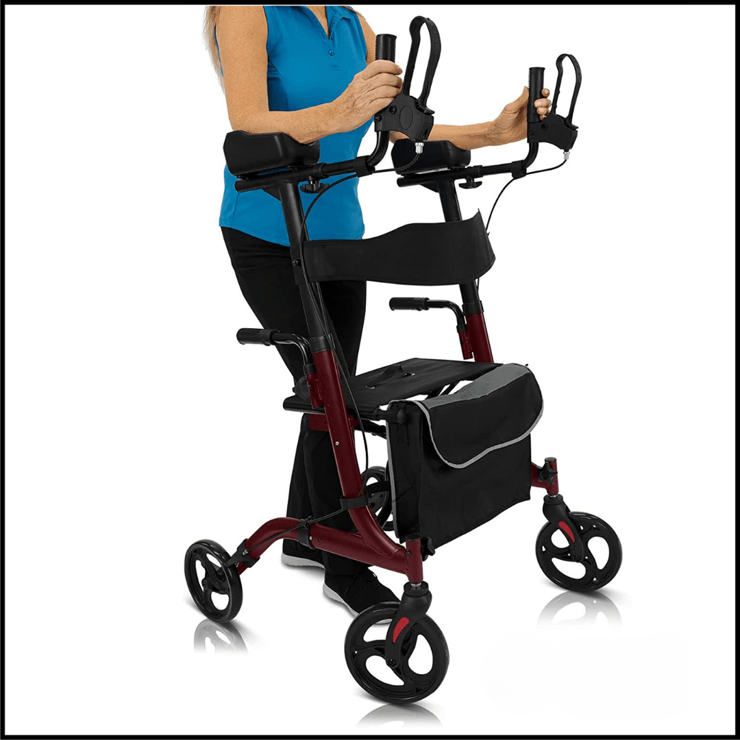 Lightweight Upright Walker Adjustable Folding Aluminum Frame - TheGivenGet