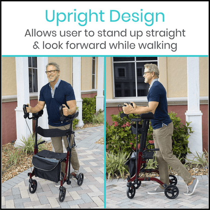 Lightweight Upright Walker Adjustable Folding Aluminum Frame - TheGivenGet