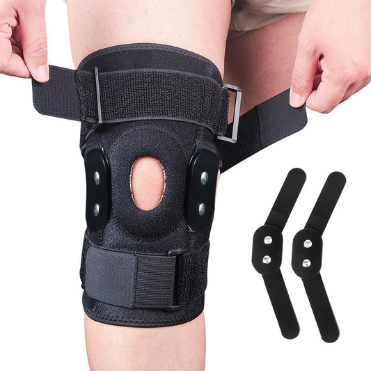 Adjustable Hinged Knee Brace Knee Support - Patellar Tendon Support - Pain Relief Strains