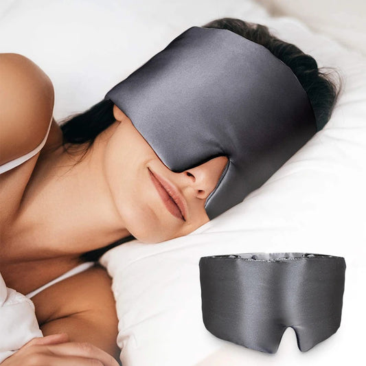 Mulberry Silk Sleeping Mask - Blocking Light Eyepatch - Eyeshade Soft Padded Sleepmasker