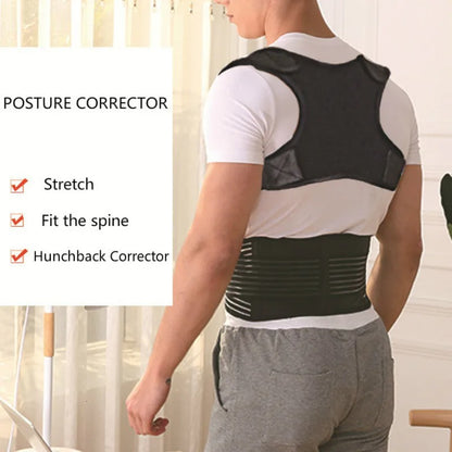 Invisible Back Posture Corrector Trainer - Adjustable Shoulder Brace - Straight Clavicle Support for Adult