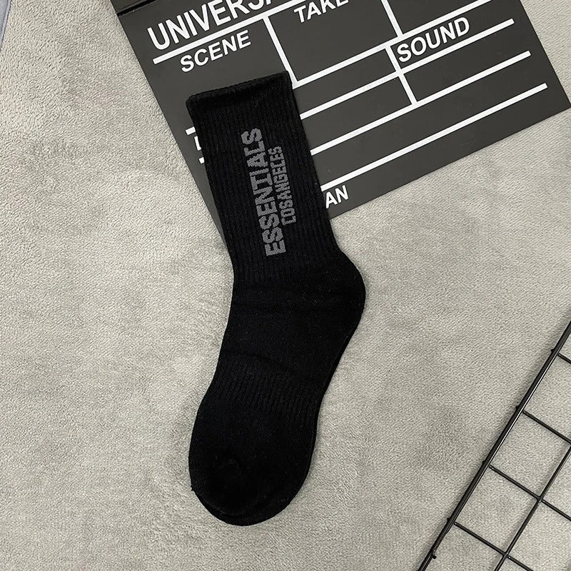 Essentials Sports Breathable Socks - Long Tube Cotton Socks - Skateboard Luxury Socks