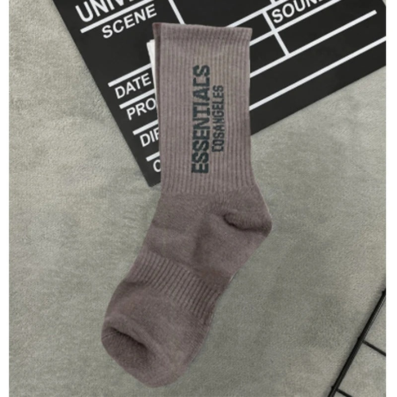 Essentials Sports Breathable Socks - Long Tube Cotton Socks - Skateboard Luxury Socks