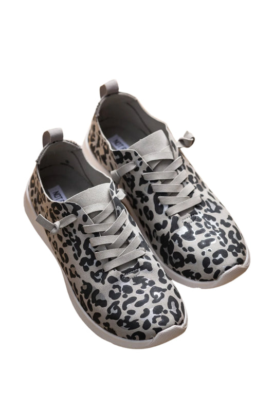 Mayo Sneaker in Light Grey Leopard