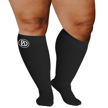 Plus Size Compression Socks 20-30 mmHg | Wide Calf by Dominion Active - TheGivenGet