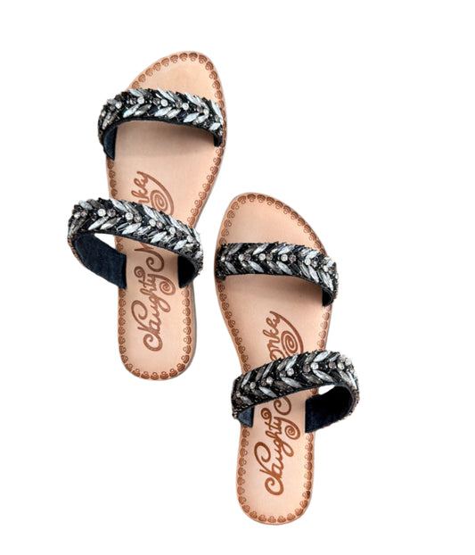 Shine Bright Sandals in Black