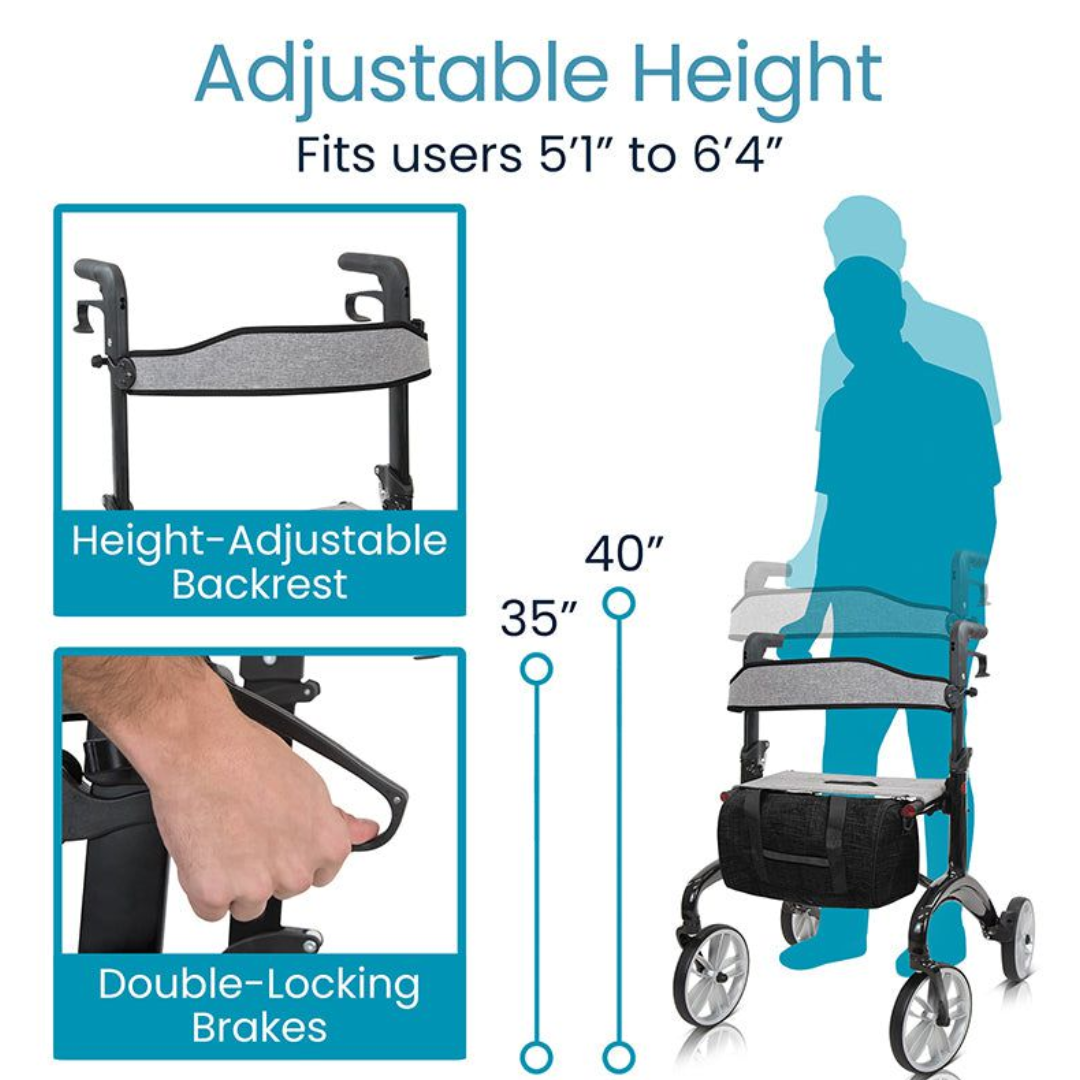 Ultra-Lightweight Carbon Fiber Rollator