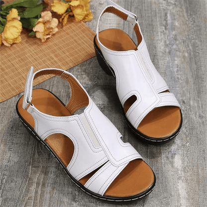 TGG Premium Orthopedic Leather Wedge Sandals - TheGivenGet