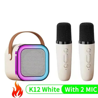 Karaoke Machine Portable Bluetooth 5.3 PA Speaker System with 1-2 Wireless Microphones