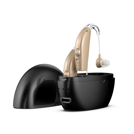 Portable Rechargeable Hearing Aid - Sound Amplifier - Magnetic Elderly Ear Hearing Aid For The Deaf