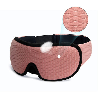 3D Sleeping Mask For Eyes - Soft Sleeping Aid Eye Mask for Travel
