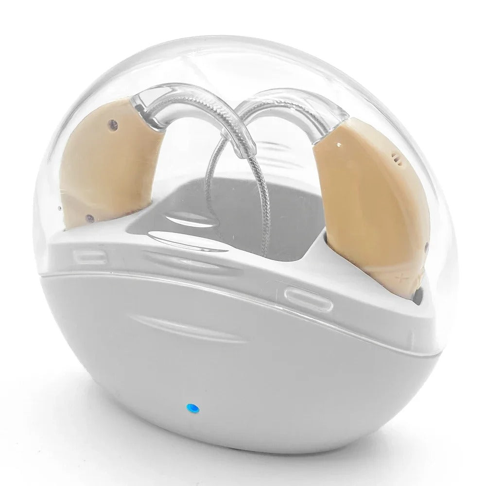 Portable Rechargeable Hearing Aid - Sound Amplifier - Magnetic Elderly Ear Hearing Aid For The Deaf