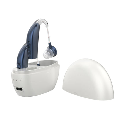 Portable Rechargeable Hearing Aid - Sound Amplifier - Magnetic Elderly Ear Hearing Aid For The Deaf