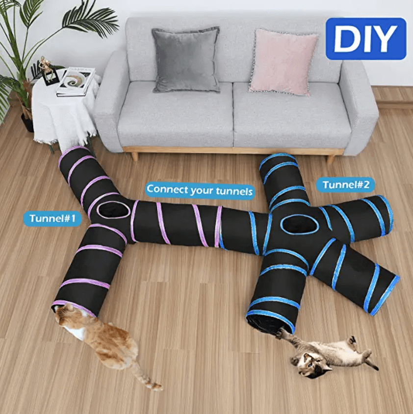 5 Way Tunnel Tube Toy for Indoor Cats- 20.8 Inches - TheGivenGet