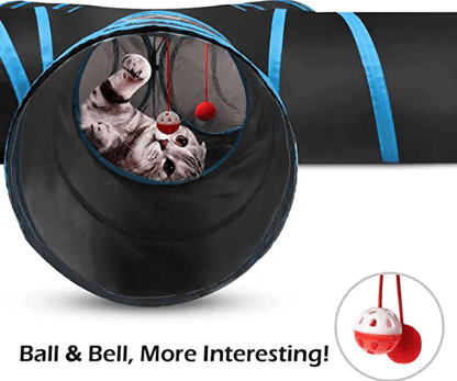 5 Way Tunnel Tube Toy for Indoor Cats- 20.8 Inches - TheGivenGet