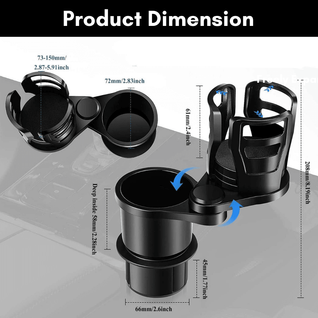  Cup Holder Expander for Car,Upgrade All Purpose Car