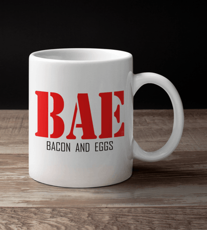 Bacon and Eggs • BAE • White Mug - TheGivenGet
