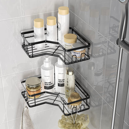 NeverRust Large Aluminum Hanging Over-the-Shower Caddy in Matte Black