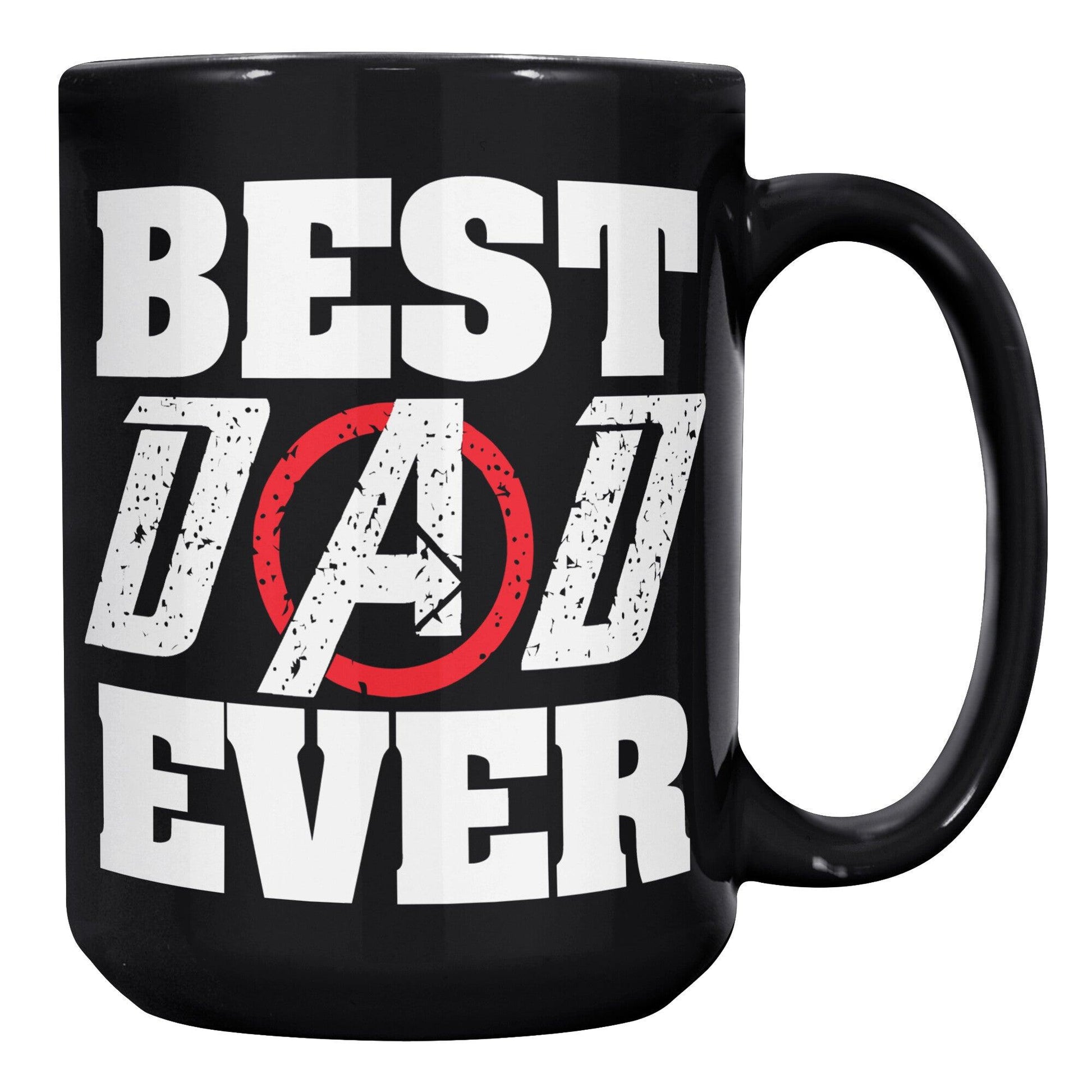 Best Dad Ever Avenger Black Mug - TheGivenGet