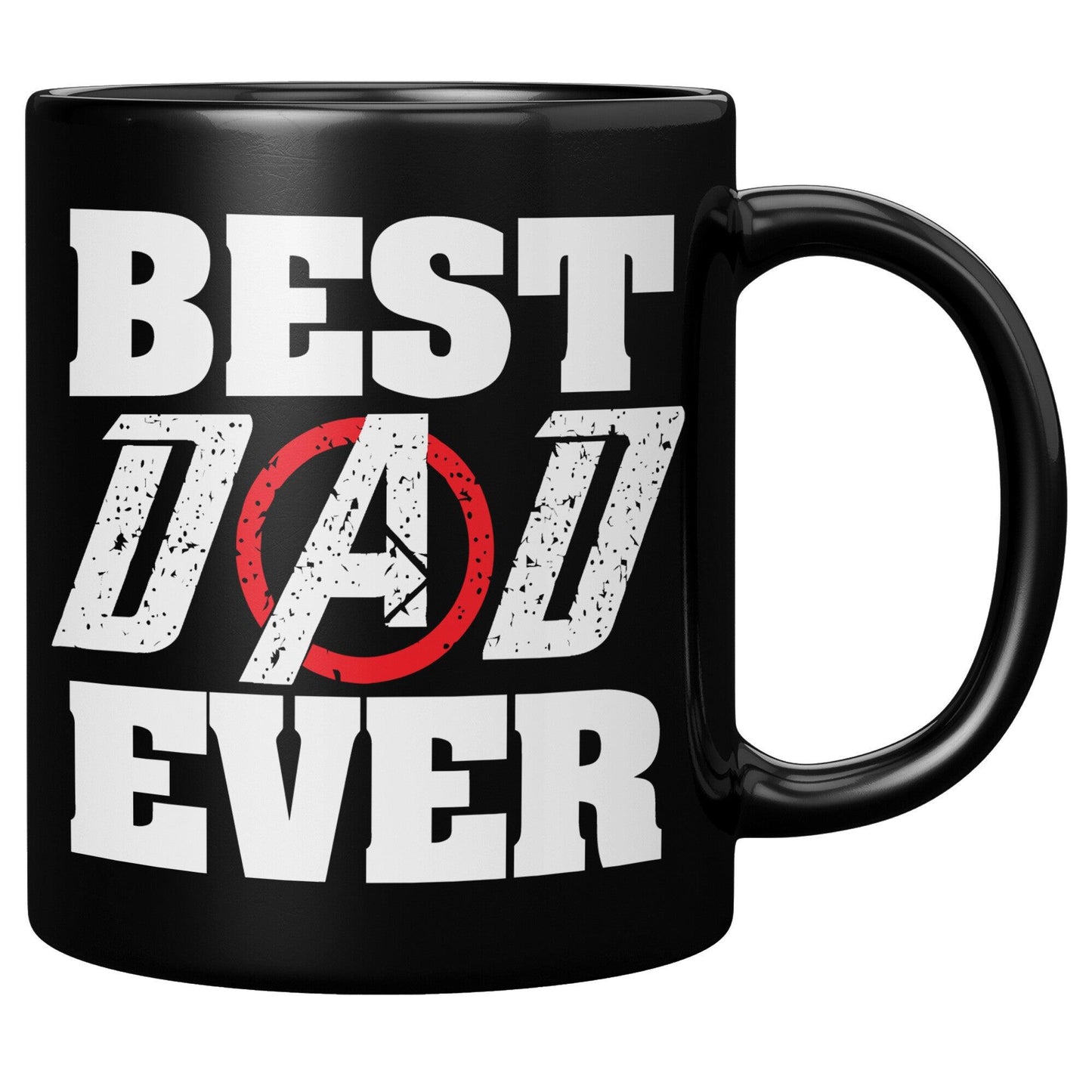 Best Dad Ever Avenger Black Mug - TheGivenGet