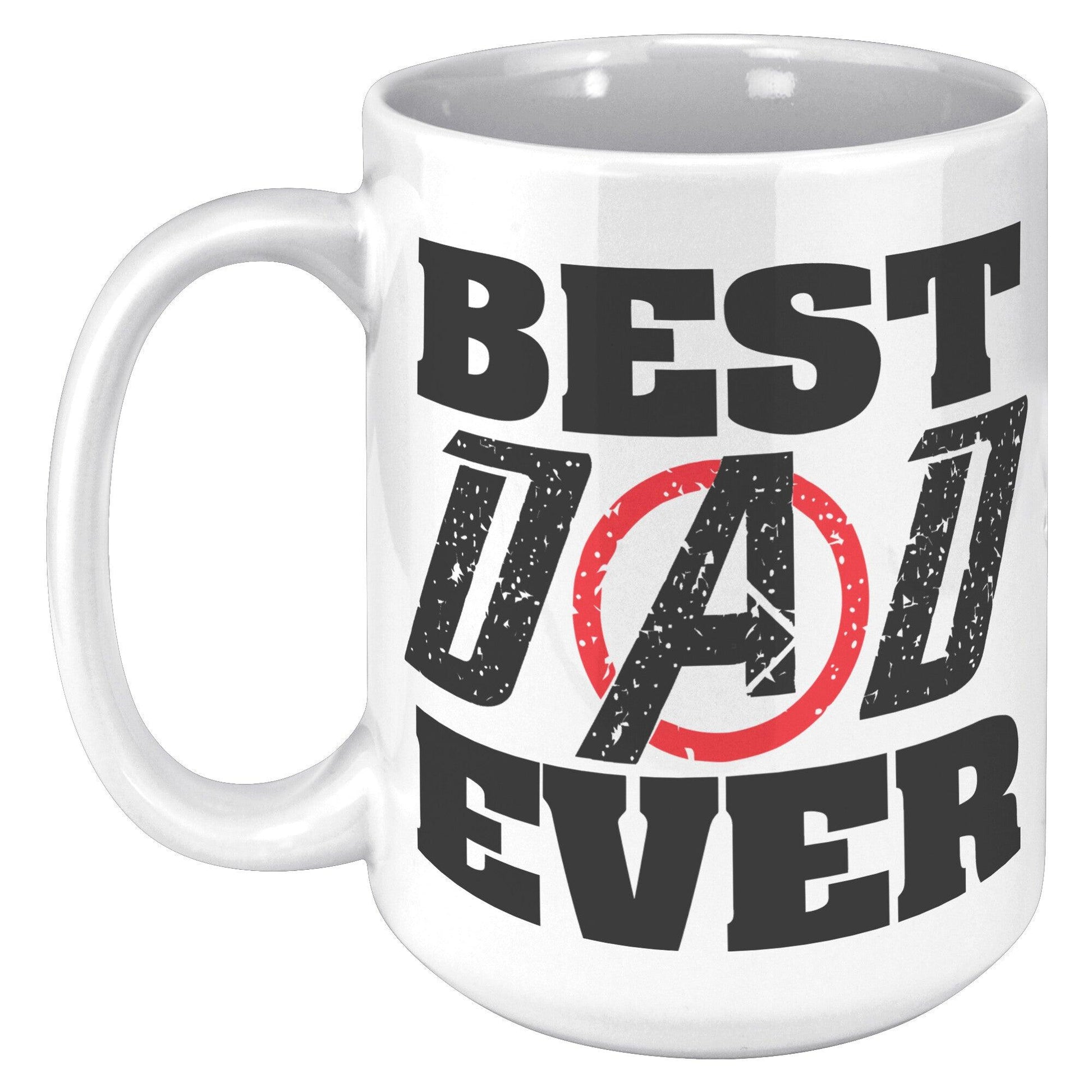 Best Dad Ever Avenger White Mug - TheGivenGet
