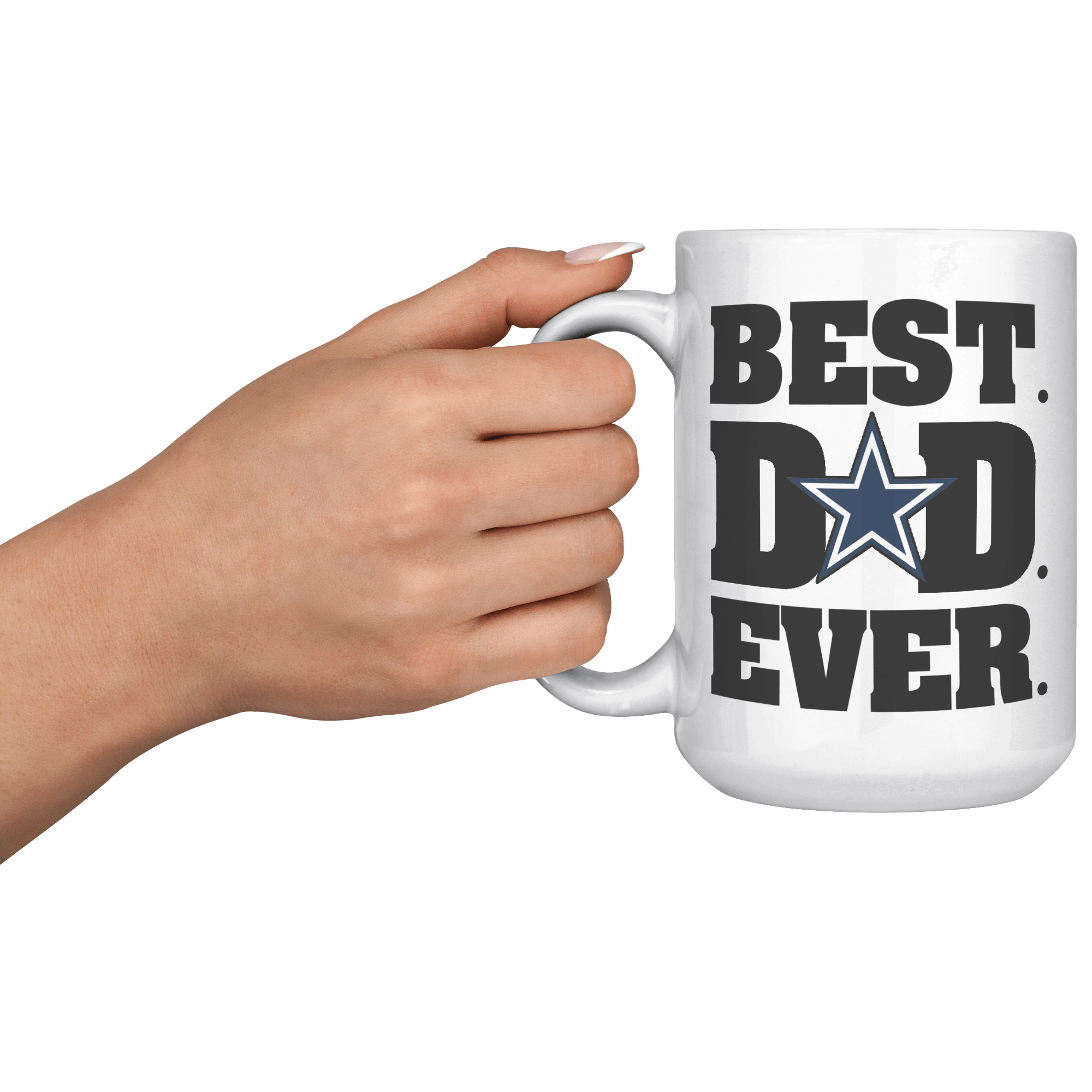 Best Dad Ever Black Dallas Cowboy Black Mug – TheGivenGet