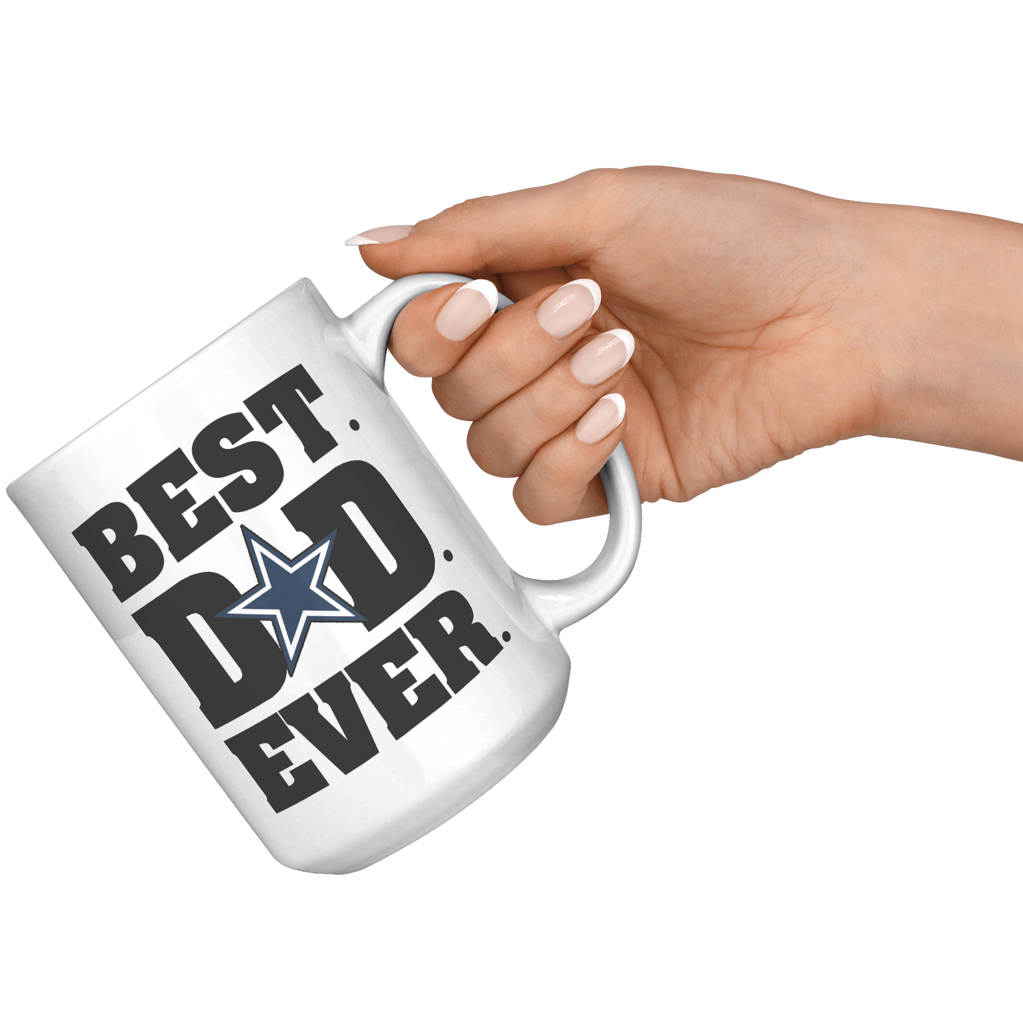 Best Dad Ever Black Dallas Cowboy Black Mug – TheGivenGet