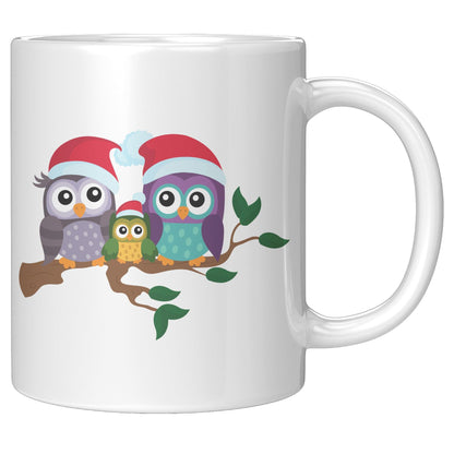 Christmas Family Owl White Mug - TheGivenGet