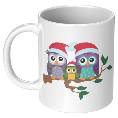 Christmas Family Owl White Mug - TheGivenGet