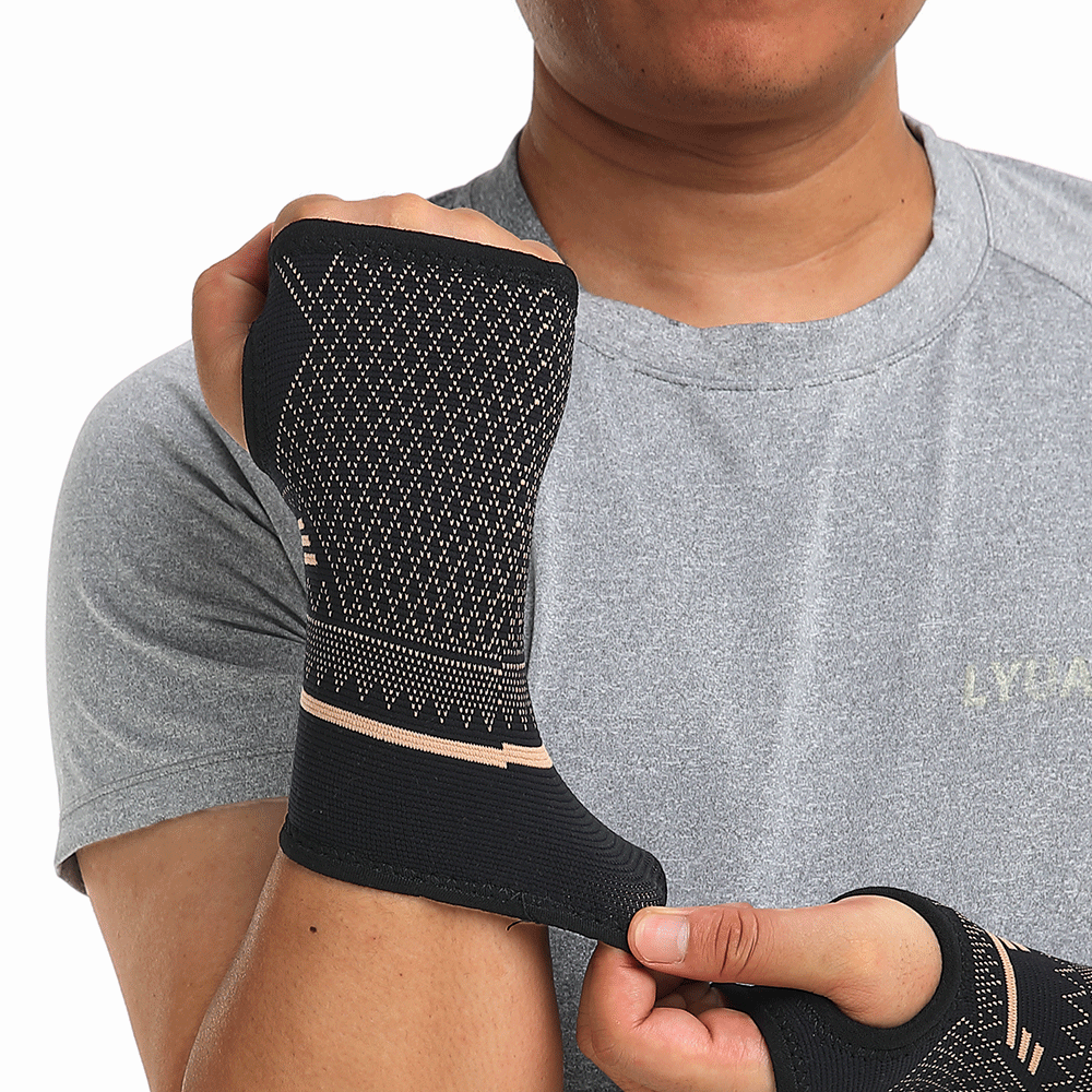 Copper Wrist Hand Support Compression Gloves 1 Pair (2 pcs