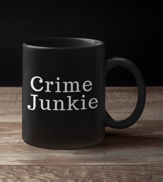 Crime Junkie Joe Kenda Black Mug - TheGivenGet