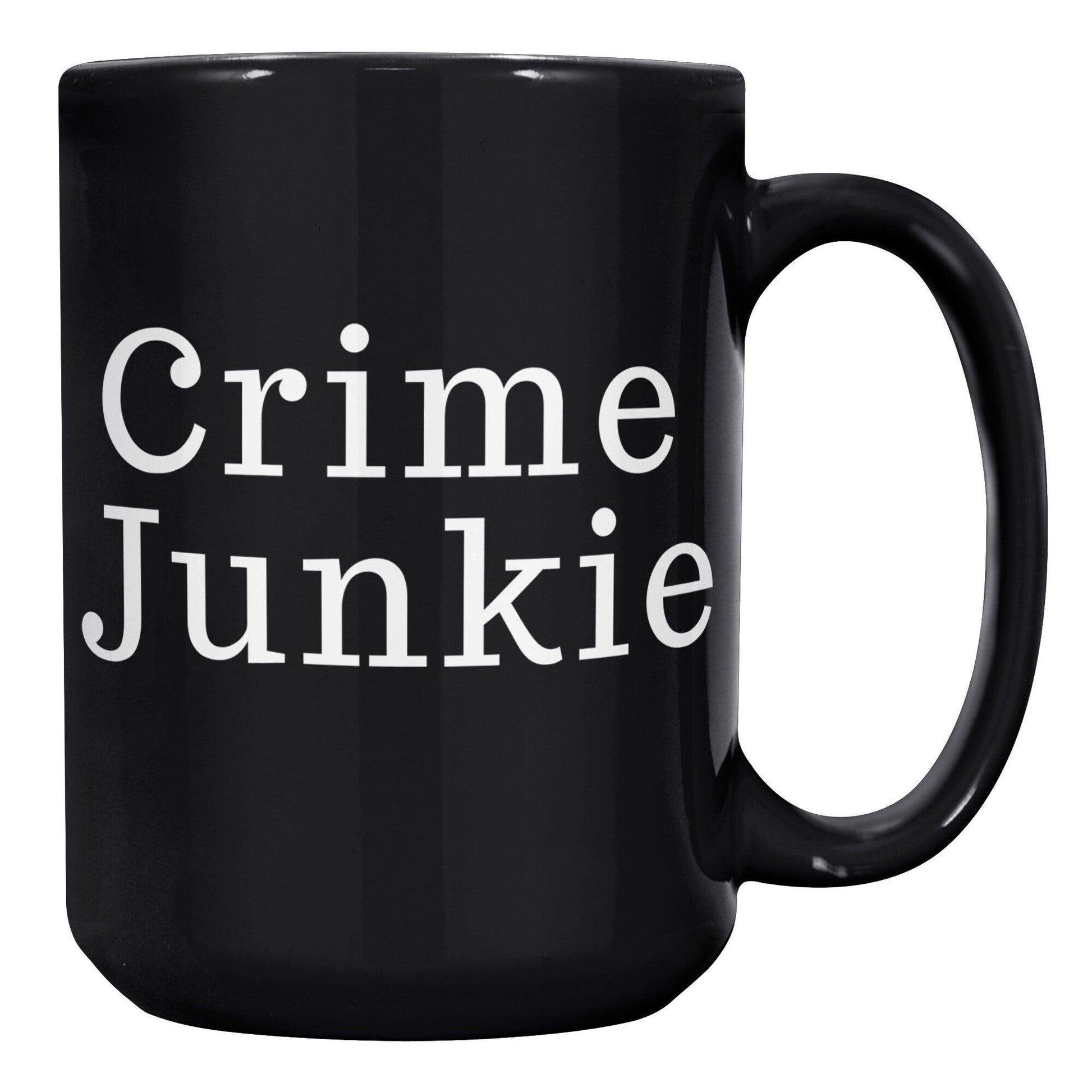Crime Junkie Joe Kenda Black Mug - TheGivenGet