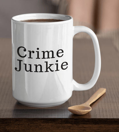 Crime Junkie Joe Kenda White Mug - TheGivenGet