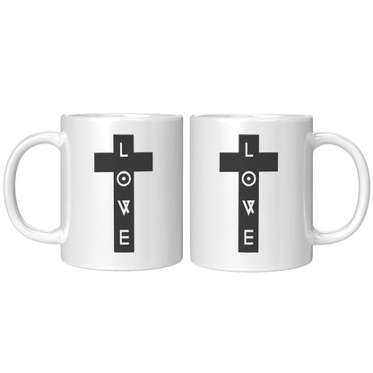 Cross LOVE White Mug - TheGivenGet