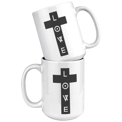Cross LOVE White Mug - TheGivenGet