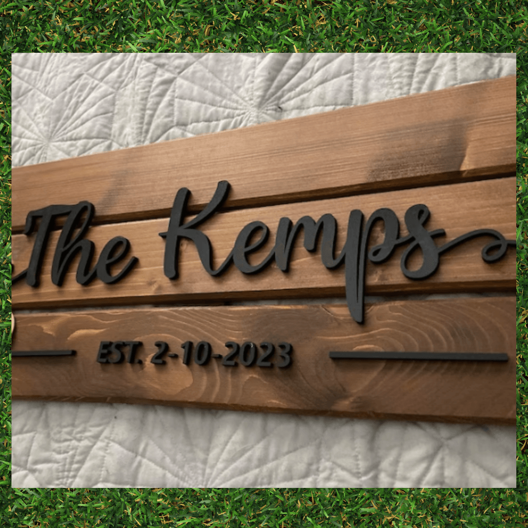 Custom Wood Family Last Name Pallet Sign - TheGivenGet