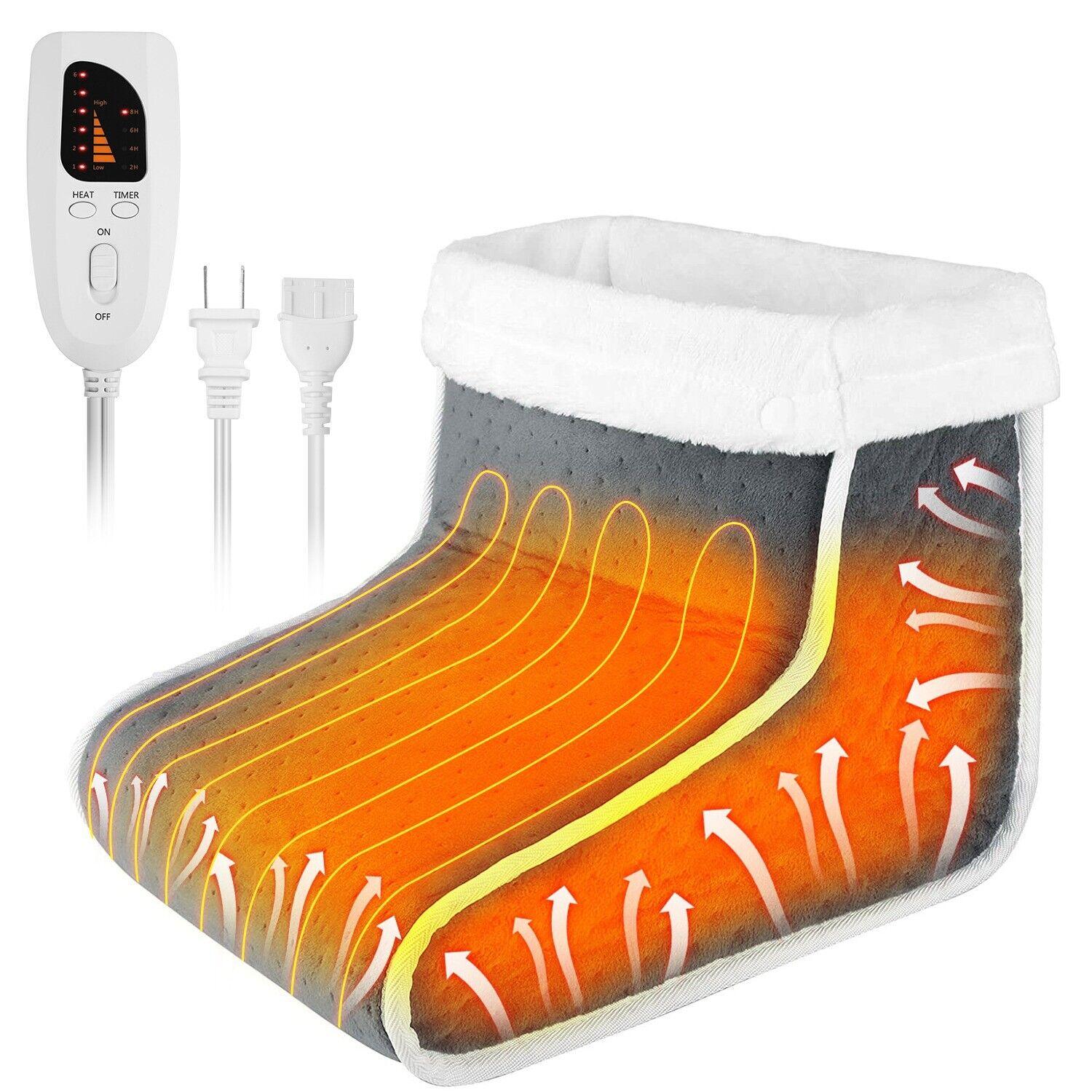 Electric Heated Foot Warmer Washable Heating Pad Boots For Winter Warm Feet - TheGivenGet