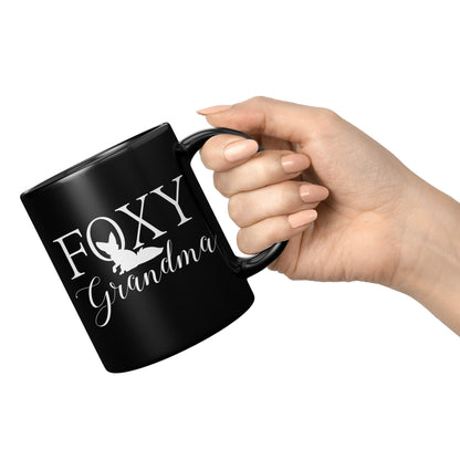 Foxy Grandma Black Mug - TheGivenGet