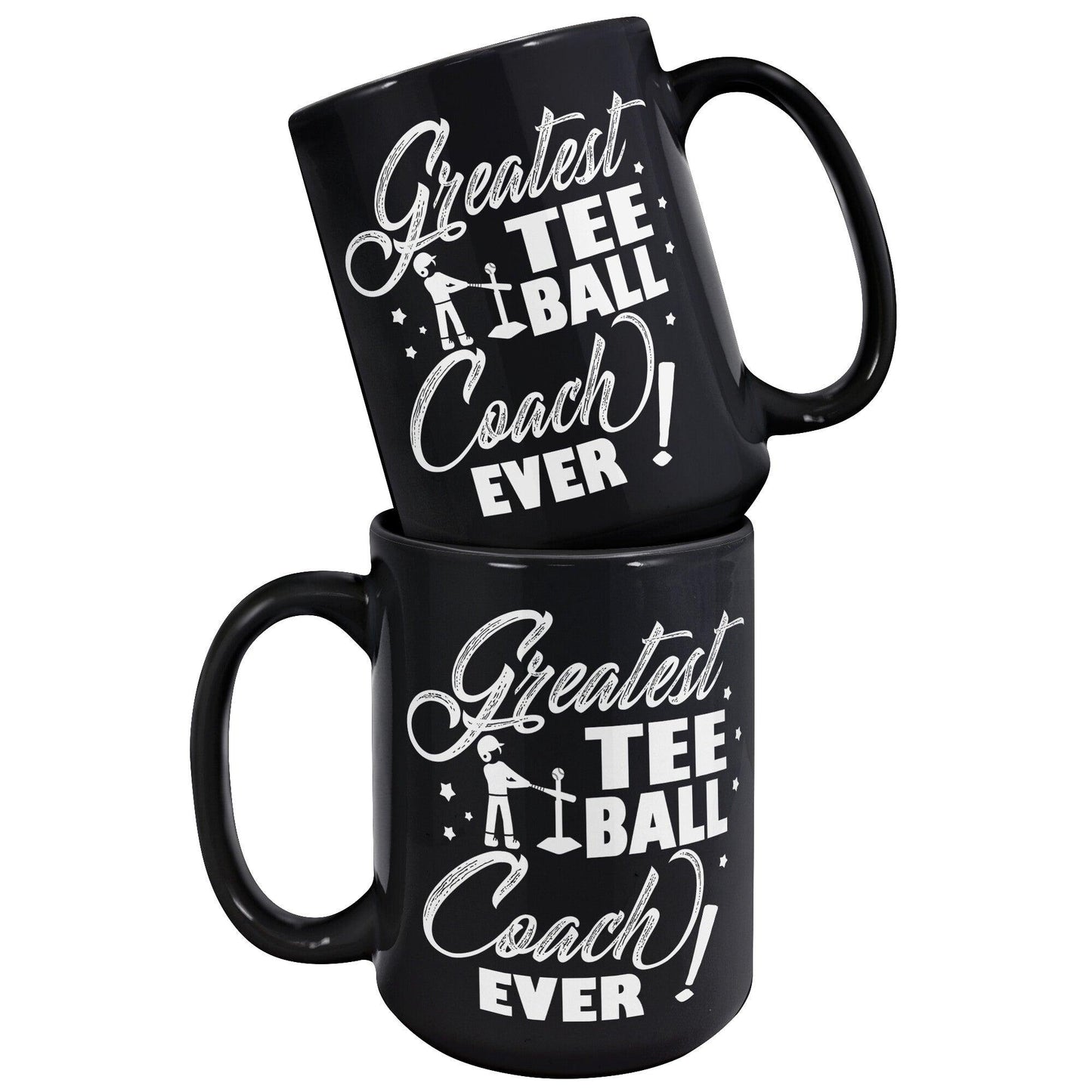 Greatest Tee Ball Coach Ever Black Mug - TheGivenGet