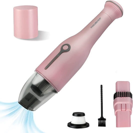 Handheld Vacuum Cordless Car Vacuum Cleaner with Brushless Motor High Power Rechargeable Portable Mini Vacuum for Car, Home, Kitchen Pink - TheGivenGet