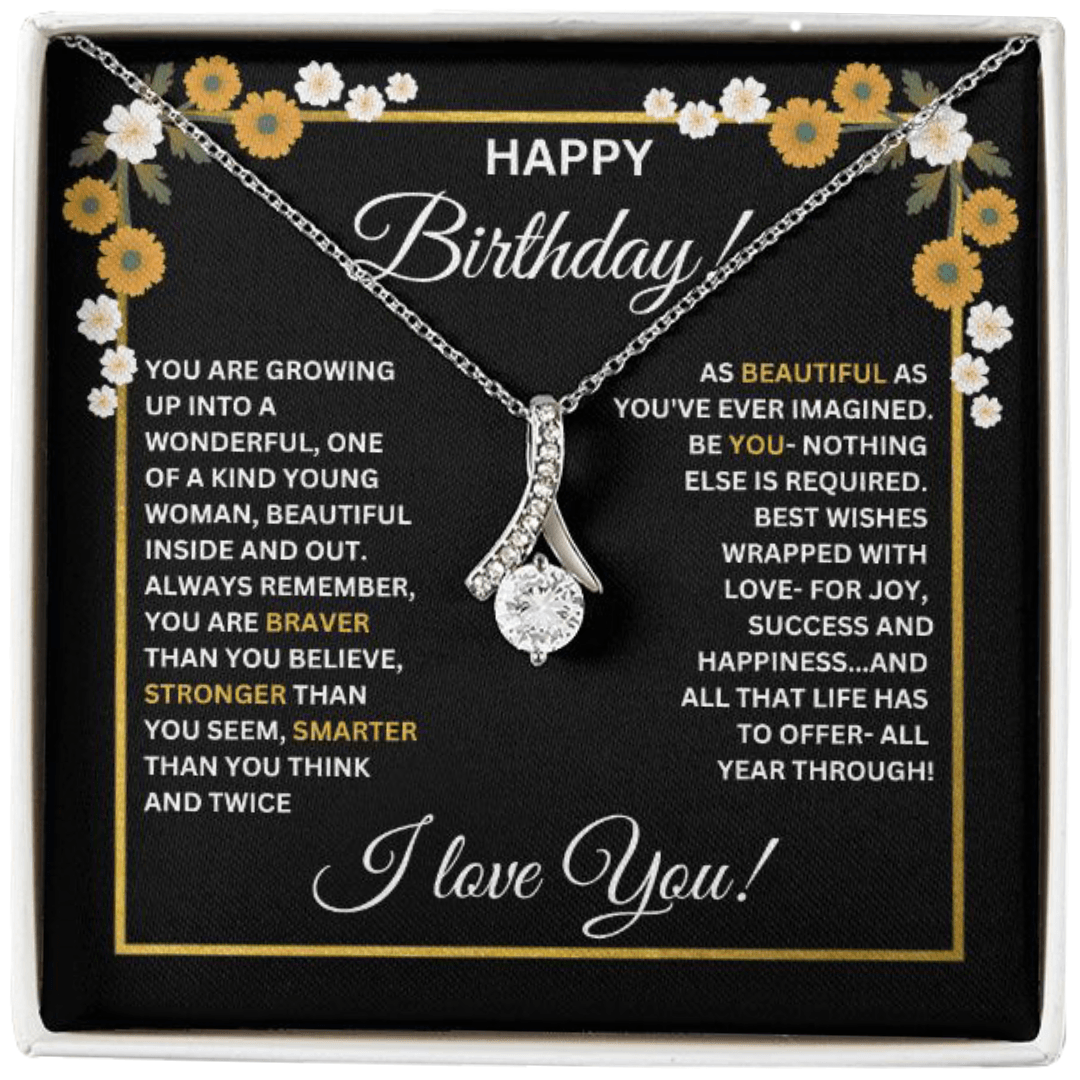 Happy Birthday I love You Alluring Beauty Necklace - TheGivenGet
