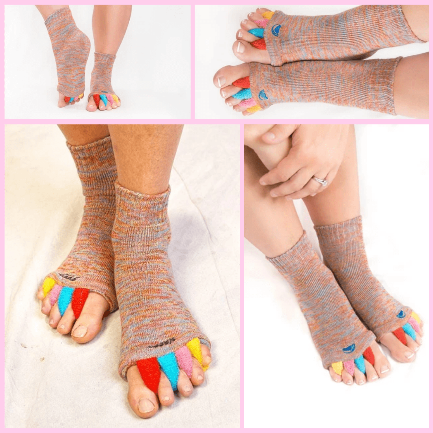 Foot Alignment Socks with Toe Separators by My Happy Qatar