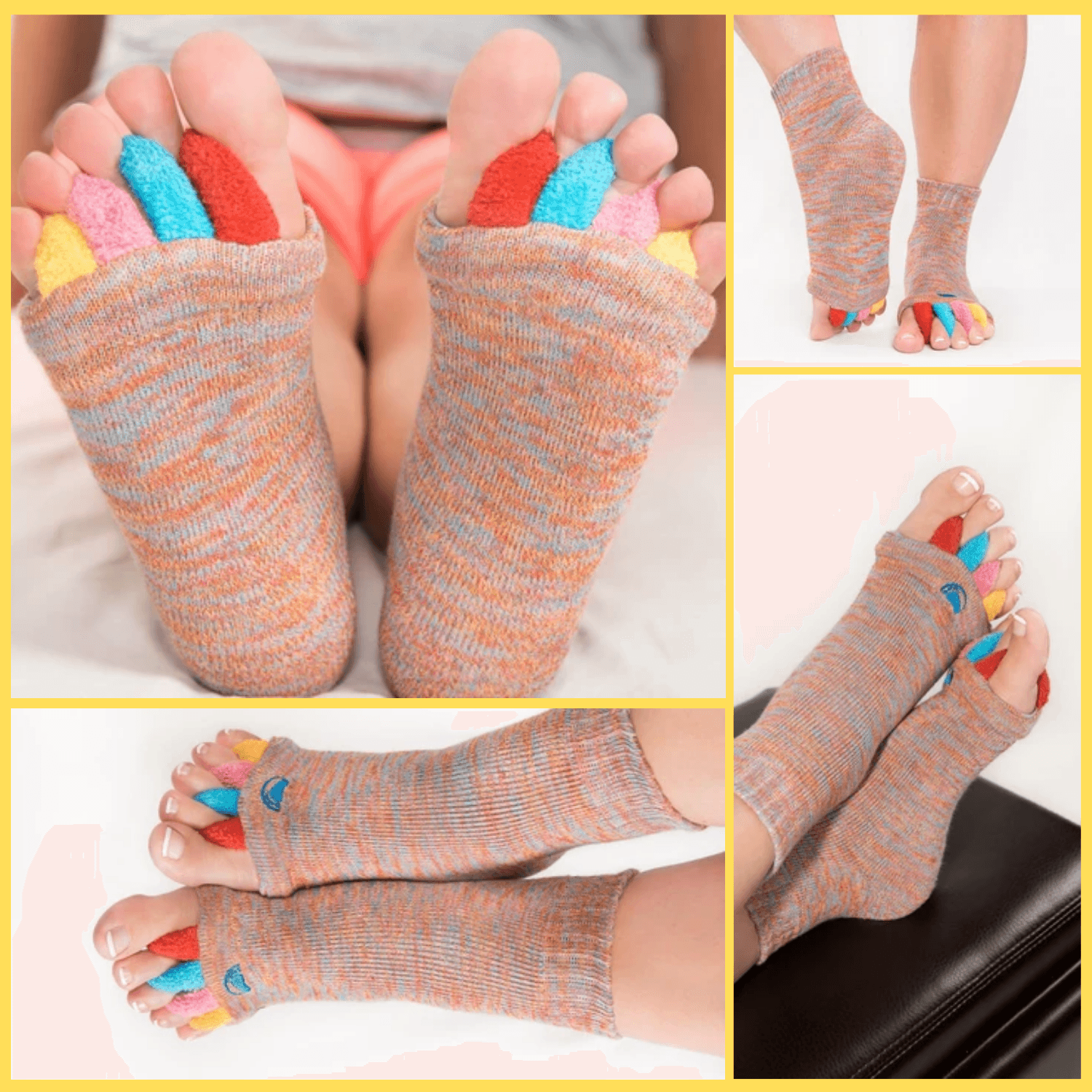 Happy- Feet Toe Stretch Socks - TheGivenGet