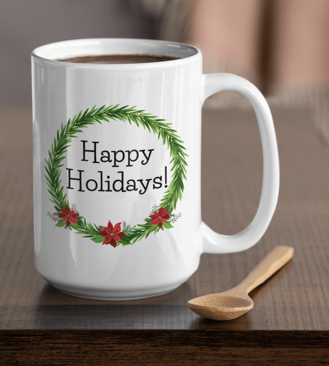 Happy Holidays! White Mug - TheGivenGet