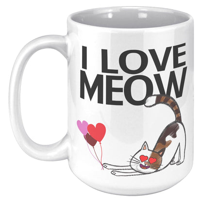 I Love Meow White Mug - TheGivenGet