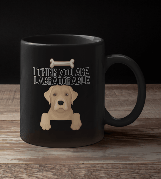 I Think You Are Labradorable Black Mug - TheGivenGet