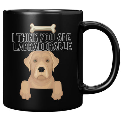 I Think You Are Labradorable Black Mug - TheGivenGet