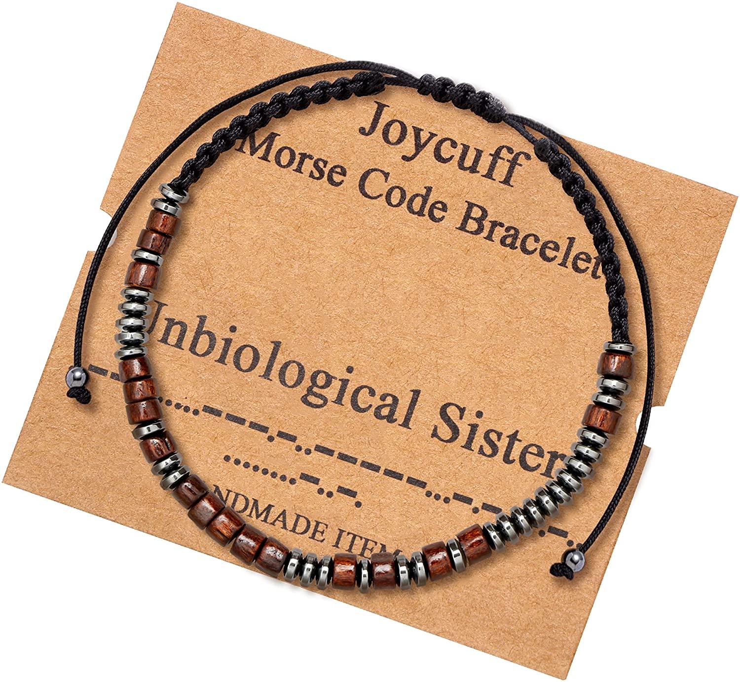 Inspirational Morse Code Bracelets | Adjustable Silk Beaded Wrap Bracelet - TheGivenGet