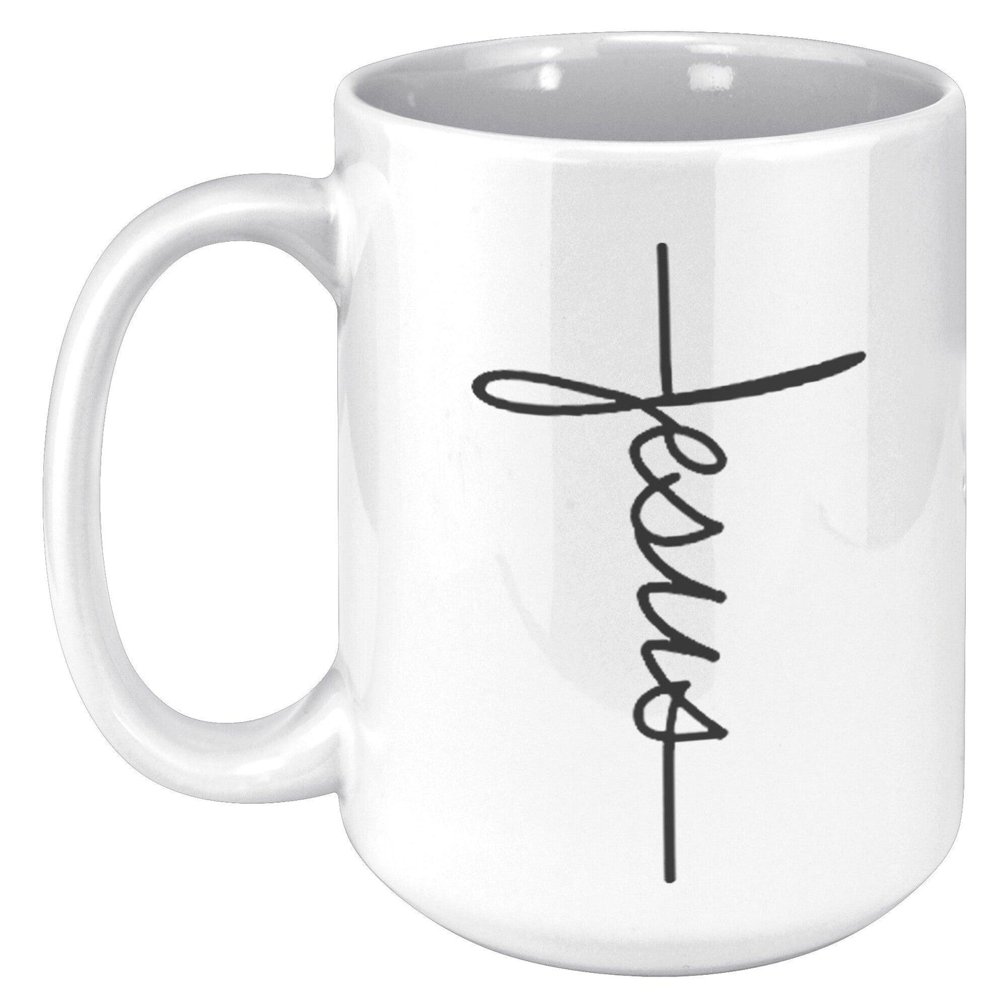 Jesus Cross Sign White Mug - TheGivenGet
